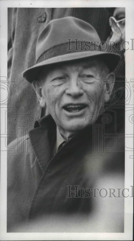 1970 Press Photo Football coach, O.L. Babe Hollingbery - sps05373 - Historic Images