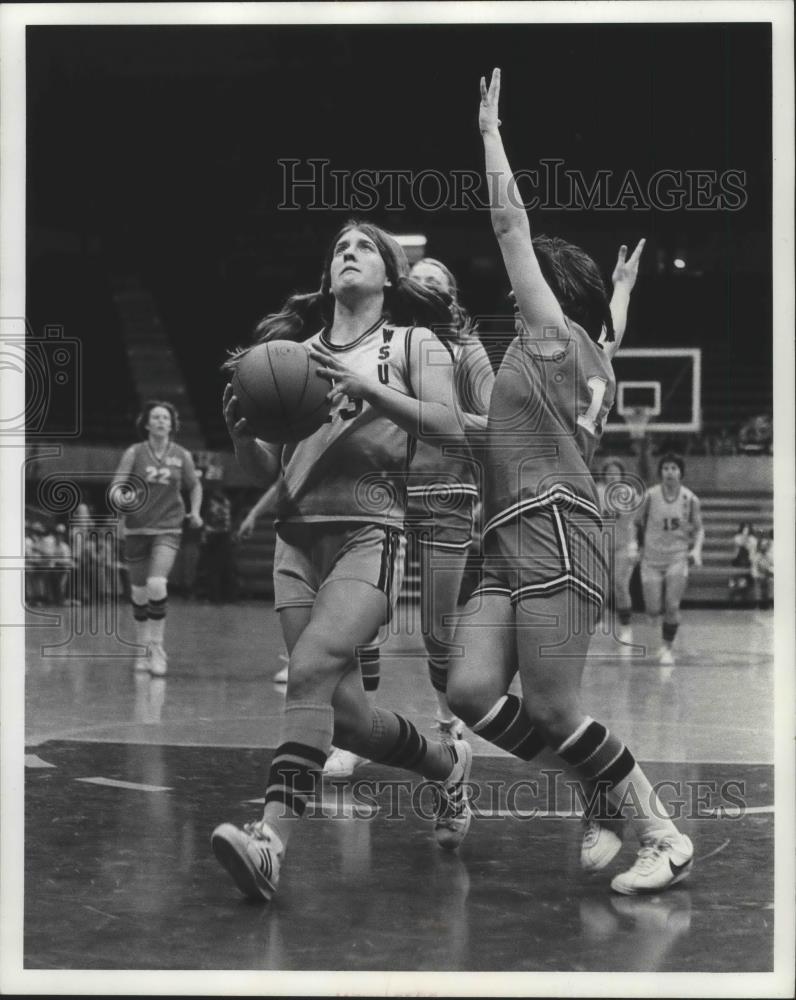 1978 Press Photo WSU basketball player Jeanee Eggart Helfer - sps05440 - Historic Images