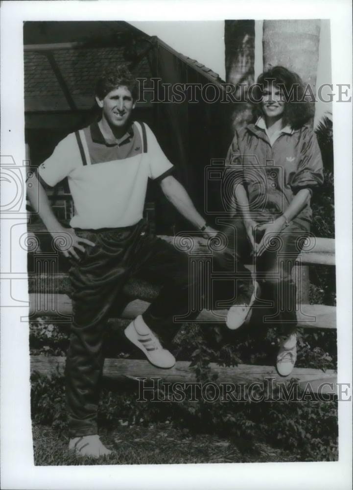 1986 Press Photo Tennis players Brian and Windy Gottfried - sps05448 - Historic Images