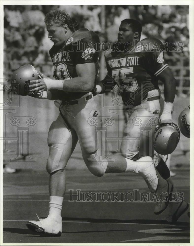 1991 Press Photo Washington State football player Dan Grayson - sps05465 - Historic Images