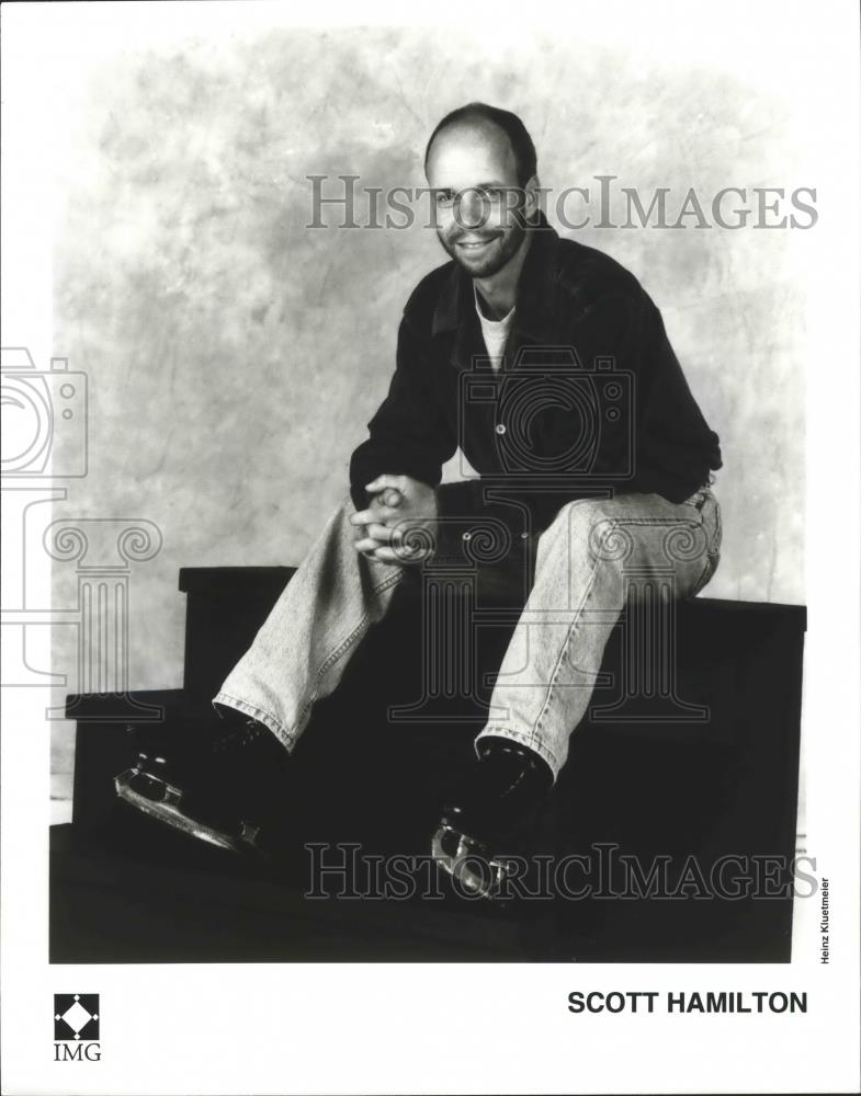 1998 Press Photo Olympic figure skating gold medalist, Scott Hamilton - sps05523 - Historic Images