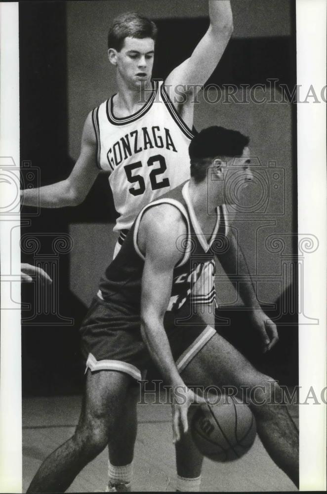 1991 Press Photo Gonzaga Prep basketball player Jeff Hansen - sps05558 - Historic Images