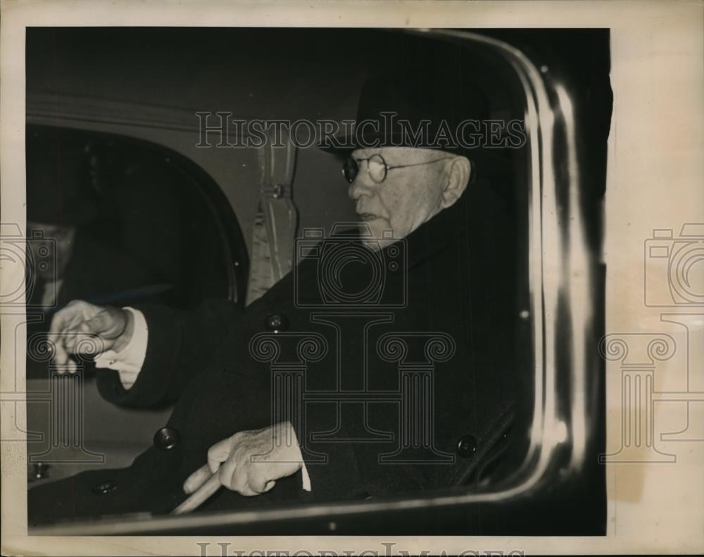 1940 Press Photo New York Cardinal O&#39;Connell of Boston arrives in NYC - Historic Images