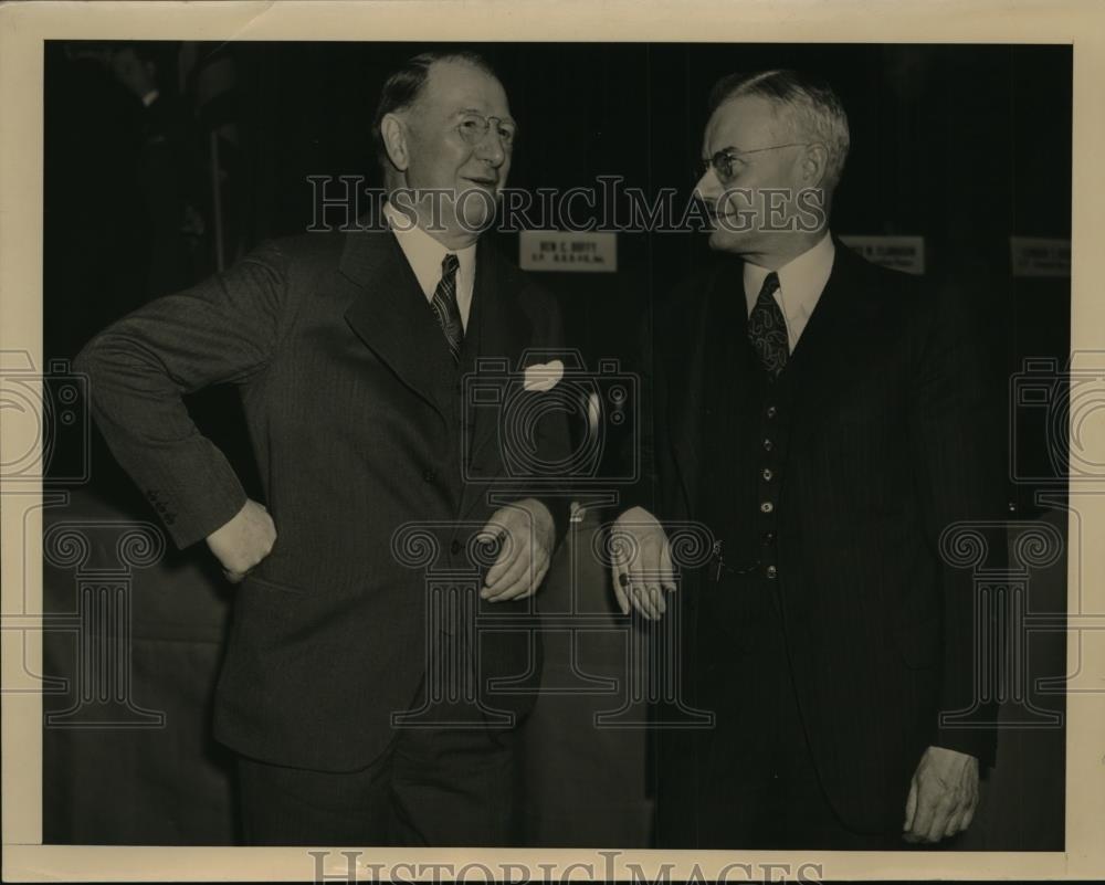 1940 Press Photo New York Col Fraank Knox, Edmund Jewell in NYC  - neny17210 - Historic Images