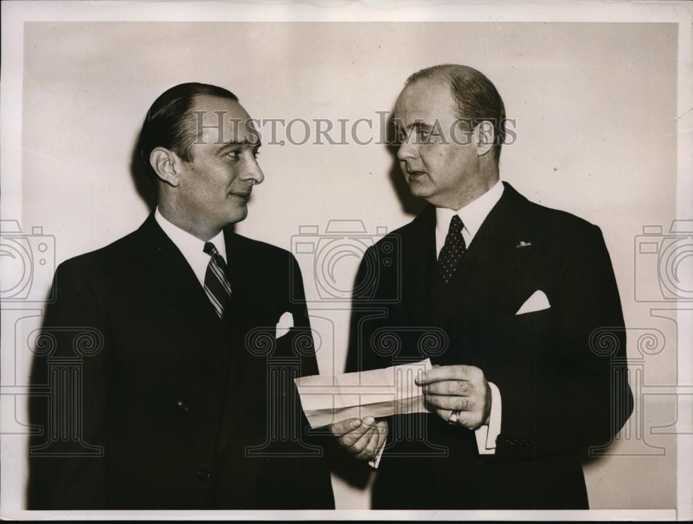 1940 Press Photo NEW YORK AT OPENING OF U.S.-NETHERLANDS CENTER NYC - neny17277 - Historic Images