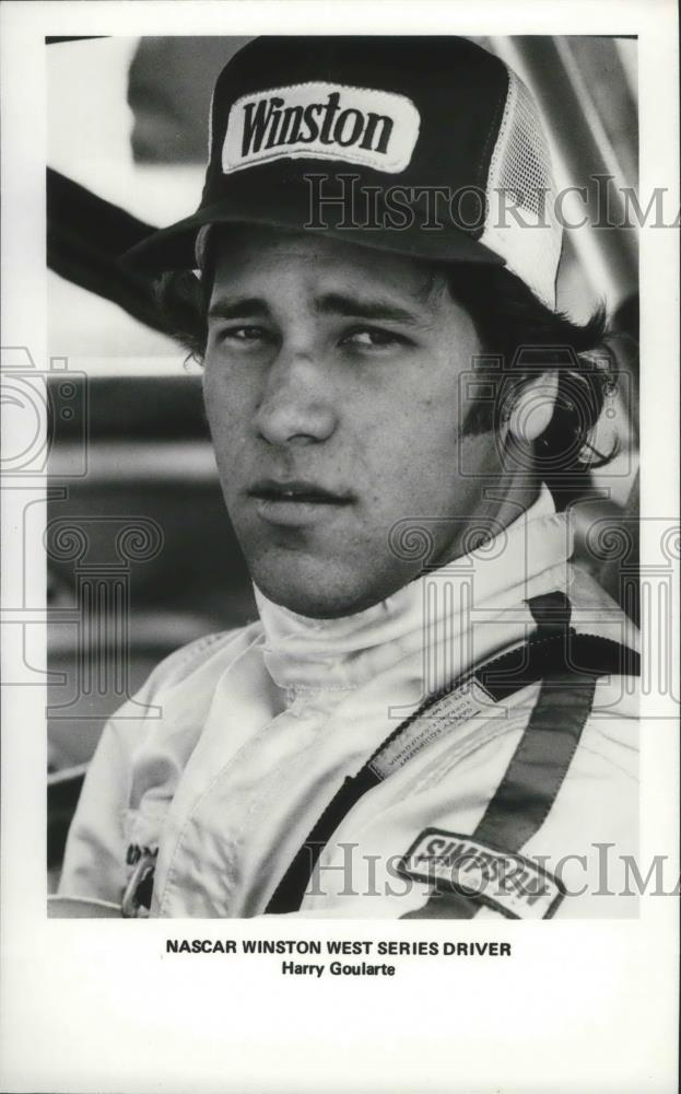 1979 Press Photo NASCAR Winston West Series Driver Harry Goularte - sps05446 - Historic Images