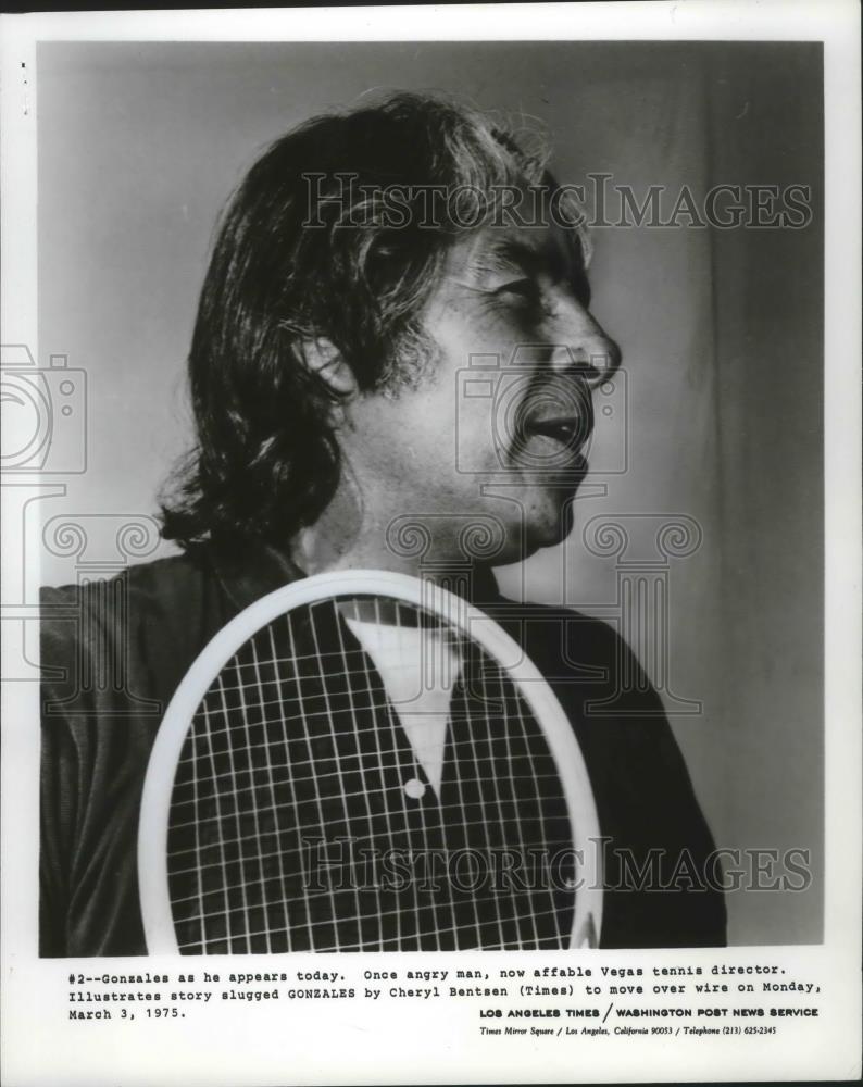 1972 Press Photo Vegas tennis director, Pancho Gonzales - sps05613 - Historic Images