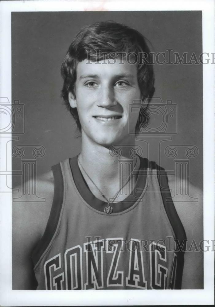 1975 Press Photo Gonzaga basketball player Jim Grady - sps05665 - Historic Images