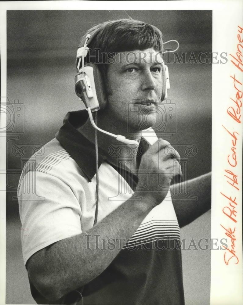 1983 Press Photo Football coach Bob Haney - sps05732 - Historic Images