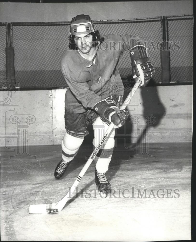 1972 Press Photo Spokane Jets hockey right wing, Brian Harper - sps05752 - Historic Images