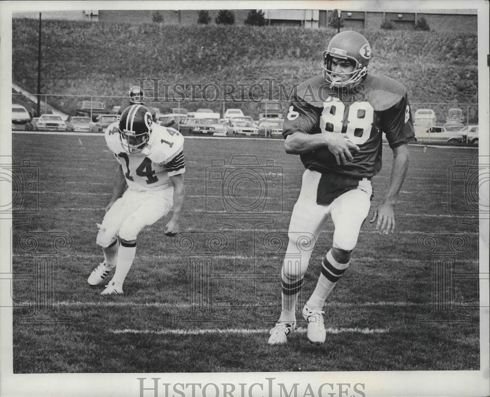 1978 Press Photo Eastern Washington University football player, Curt Didier #88 - Historic Images