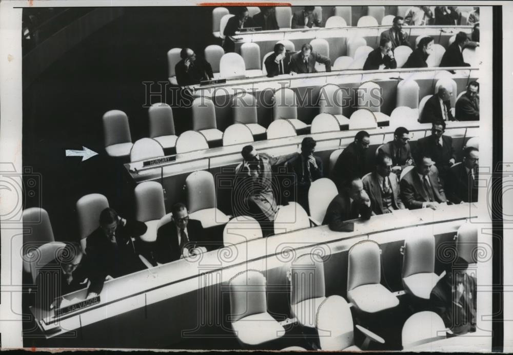 1956 Press Photo United Nation&#39;s United General Assembly sessions NYC - Historic Images