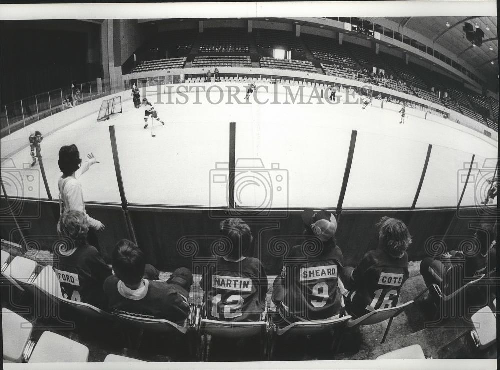 1978 Press Photo Junior hockey game at the Coliseum in Spokane, Washington - Historic Images