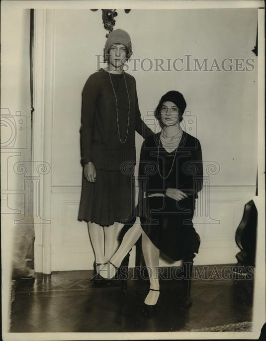 1927 Press Photo New York Julia Benjamin & Evelyn Fahnestock plan event NYC - Historic Images