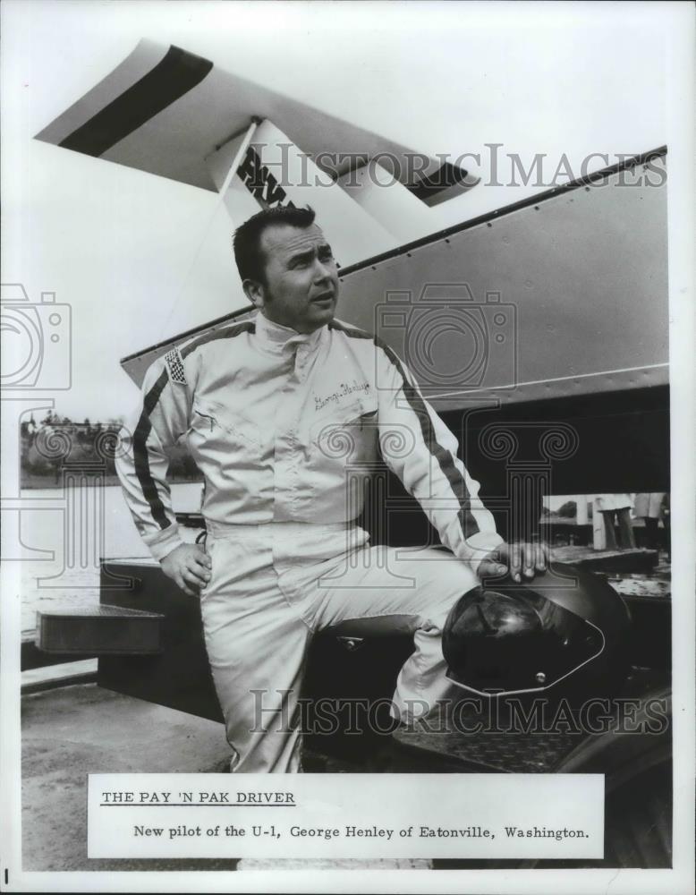 1979 Press Photo Boat racing driver for Pay &#39;N Pak, George Henley - sps05599 - Historic Images