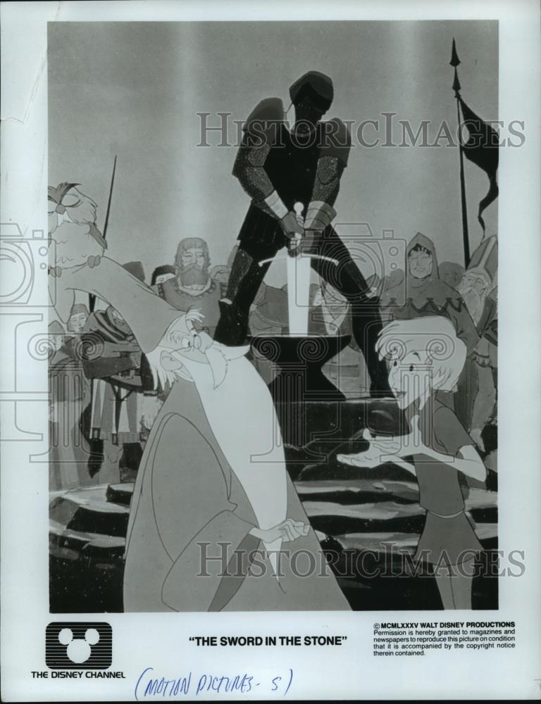 Press Photo Cartoon Motion Pictures. The Sword in the Stone - mja71238 - Historic Images