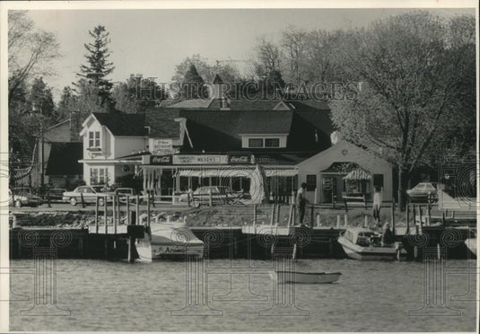 1989 Press Photo Wilson's soda shop draws crowds in Ephraim, Wisconsin - Historic Images