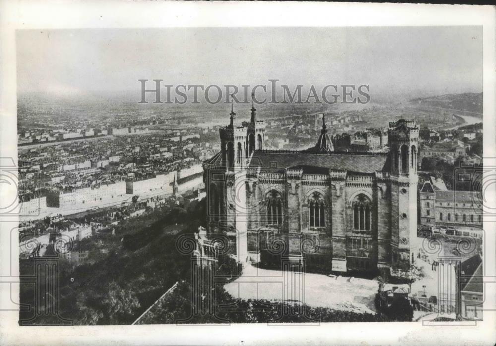 1944 Press Photo View of Lyon Third City of France Reported Captured - nef66567 - Historic Images