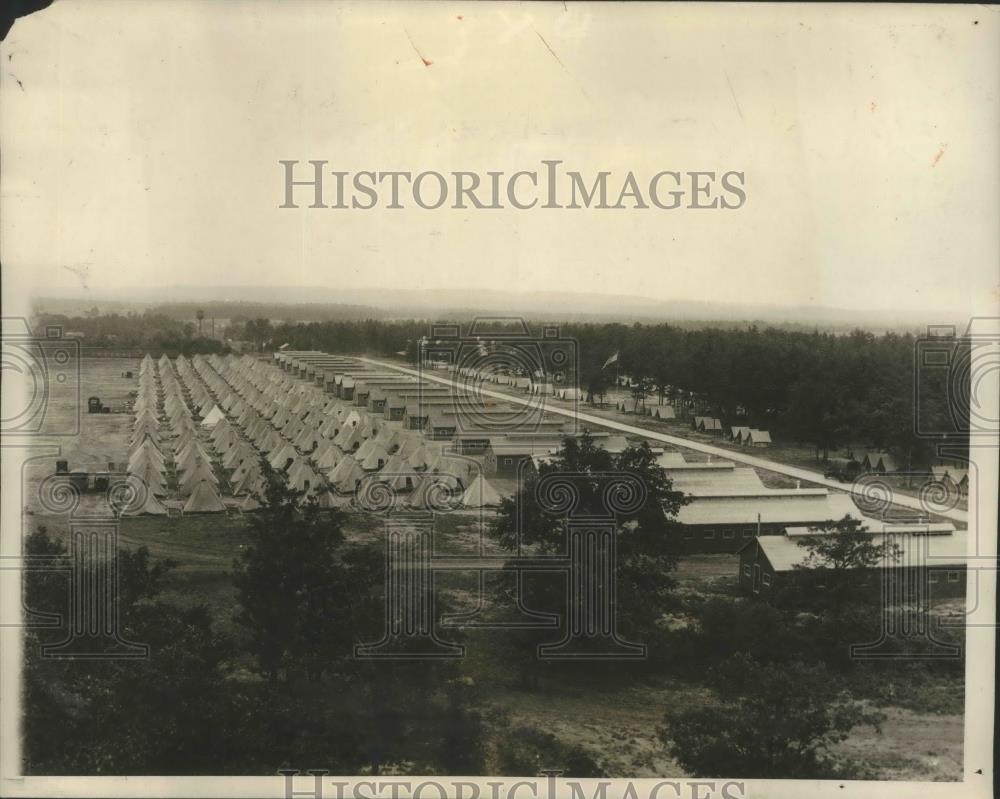 1926 Press Photo Members of NY National Guard at Artillery Camp in Pine Camp - Historic Images