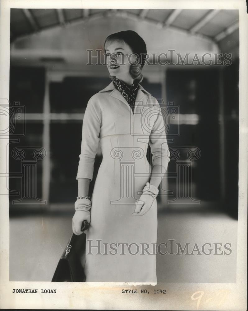 1956 Press Photo Empire Sheath - neo08482 - Historic Images