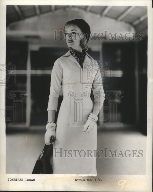 1956 Press Photo Empire Sheath - neo08482 - Historic Images