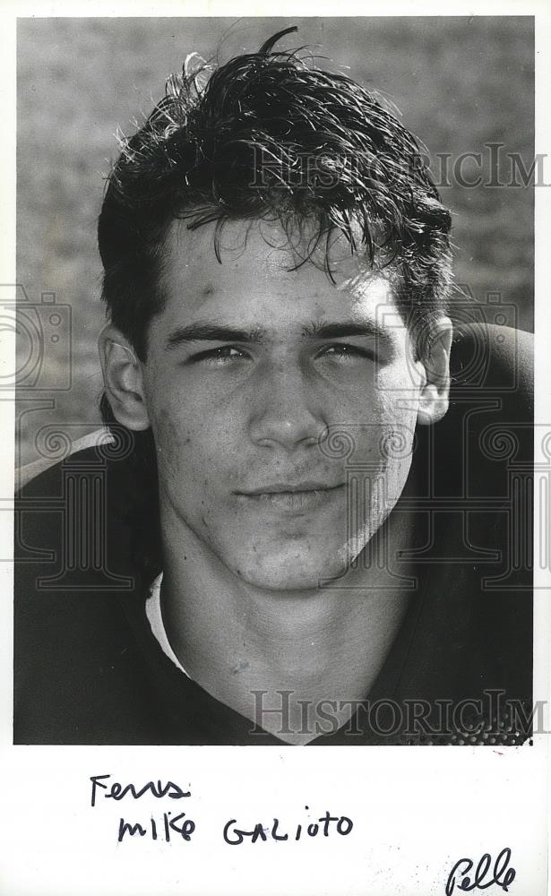 1991 Press Photo Ferris football player, Mike Galioto - sps06382 - Historic Images