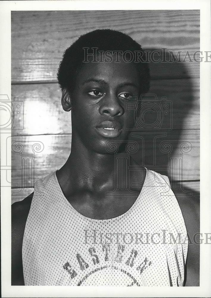 1979 Press Photo Eastern Washington University basketball player, Eugene Glenn - Historic Images