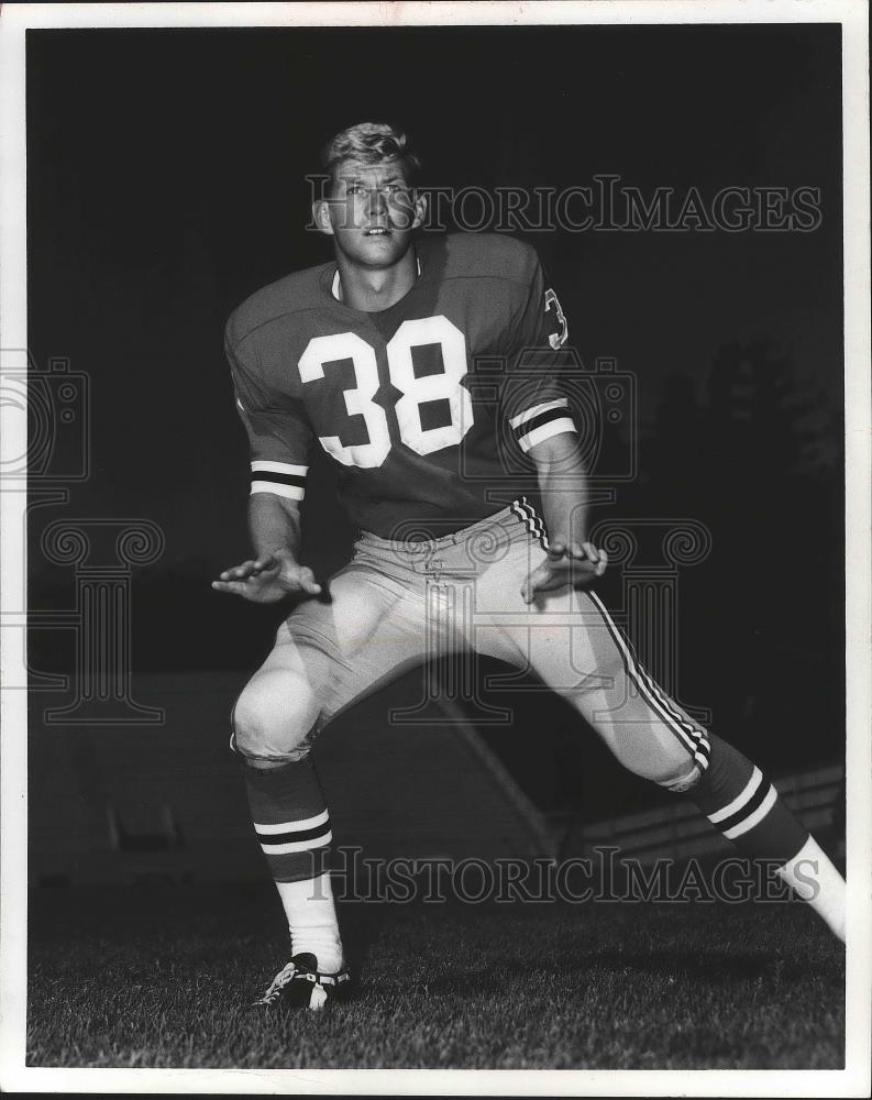 1971 Press Photo Washington State University football player, Bob Leslie - Historic Images