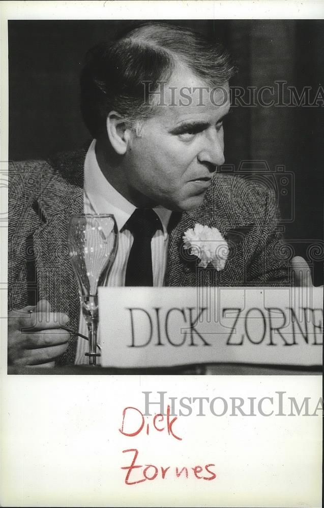 1986 Press Photo Eastern Washington University football coach, Dick Zornes - Historic Images
