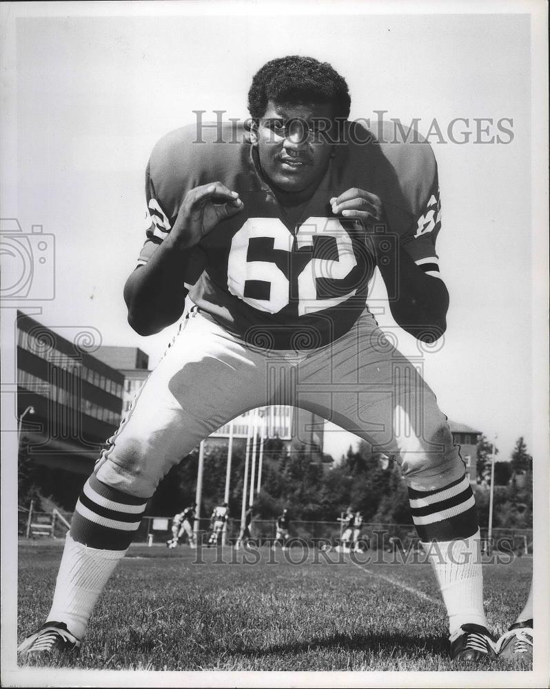 1971 Press Photo Washington State University football player Jim Gulledge - Historic Images