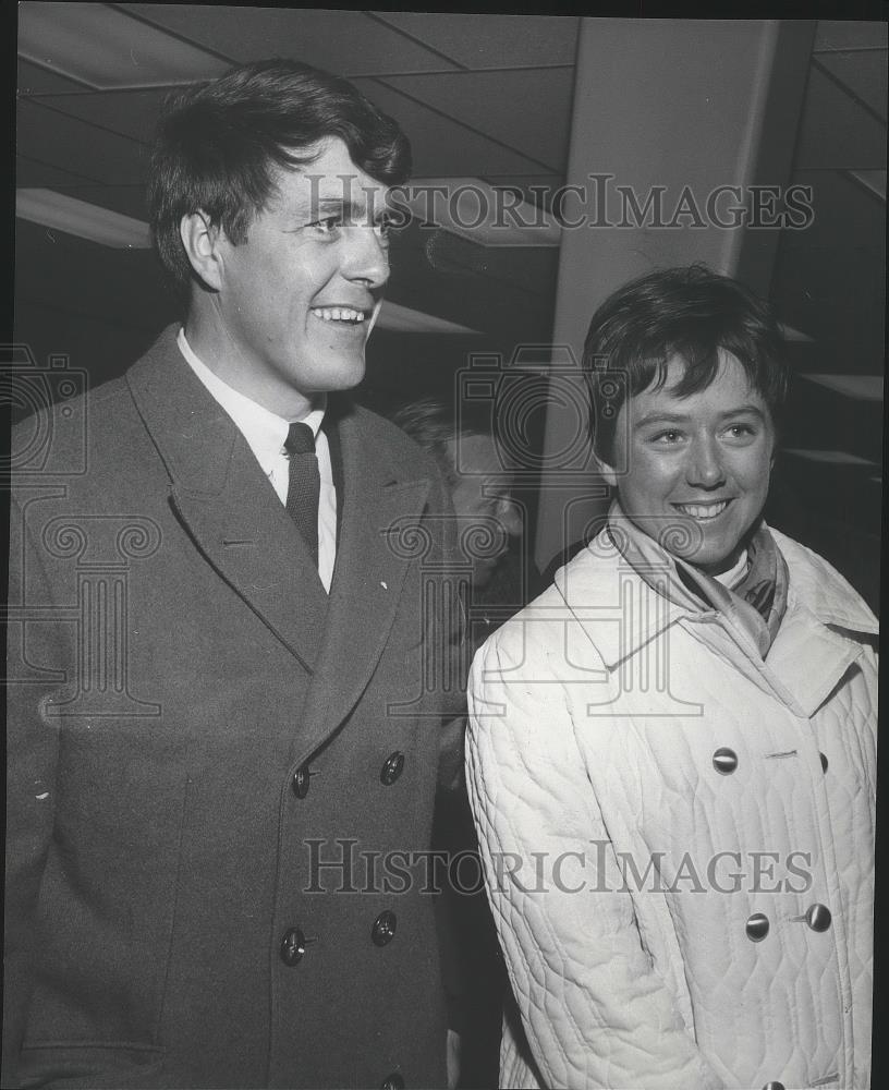 1968 Press Photo Champion skier Nancy Greene and companion - sps06539 - Historic Images