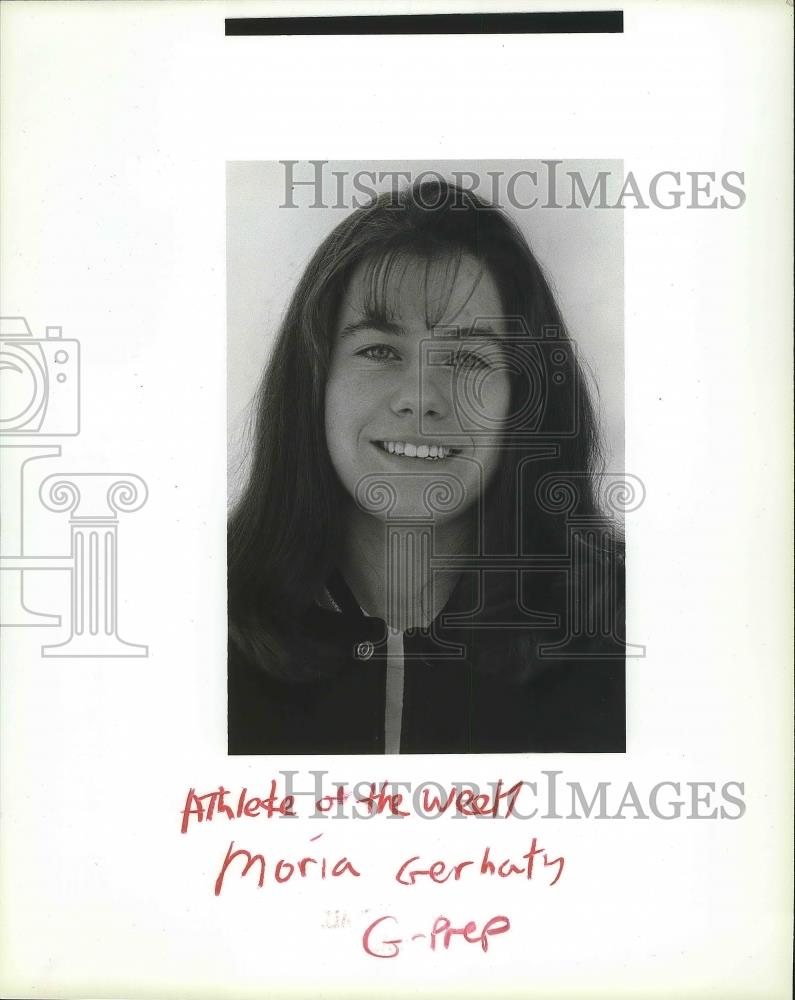 1993 Press Photo G-Prep basketball player. Moira Geraghty, Athlete of the Week - Historic Images