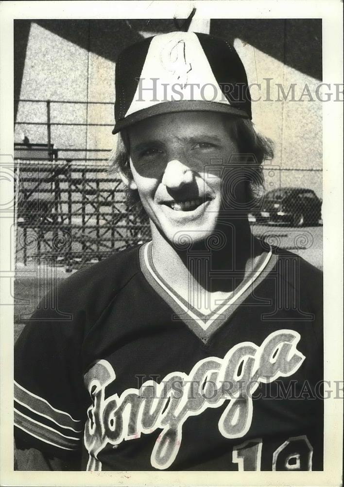 1982 Press Photo Gonzaga University baseball player, MacGebbers - sps06562 - Historic Images