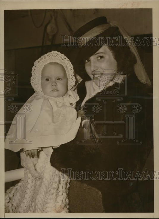 1940 Press Photo NEW YORK CHILDREN OF FORMER FRENCH PREMIER ARRIVE NYC - Historic Images