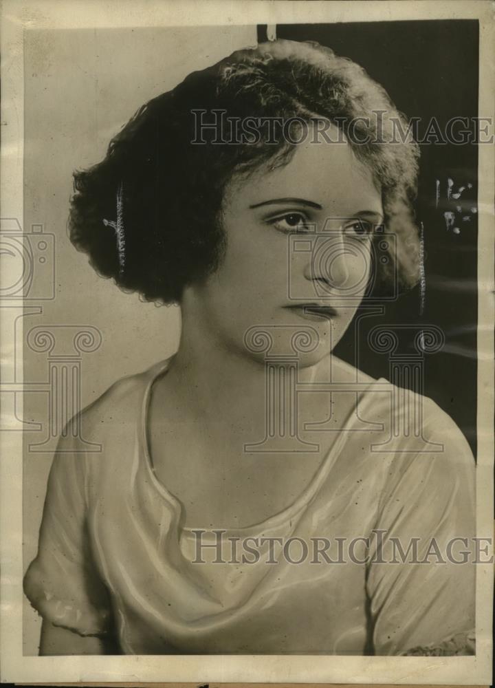1923 Press Photo New York Vaudeville Actress Zoe Garland Found Unconscious NYC - Historic Images