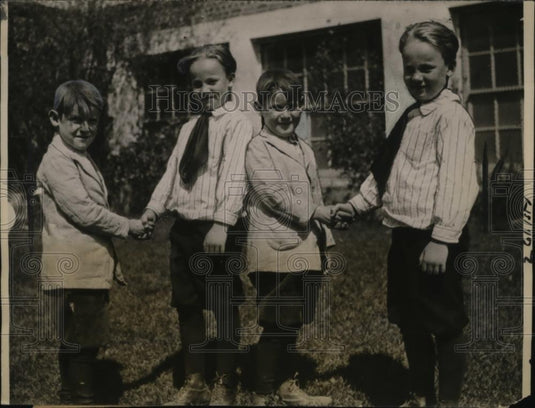 1922 Press Photo Blockstock and Doty twins attend same L.A. elementary school - Historic Images