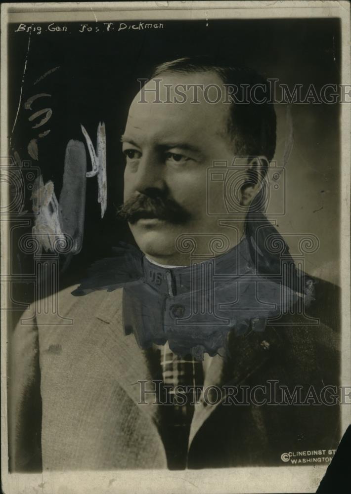 1918 Press Photo Brig. Gen. Joseph Bickman, Fort Ethan Allen - neo10175 - Historic Images