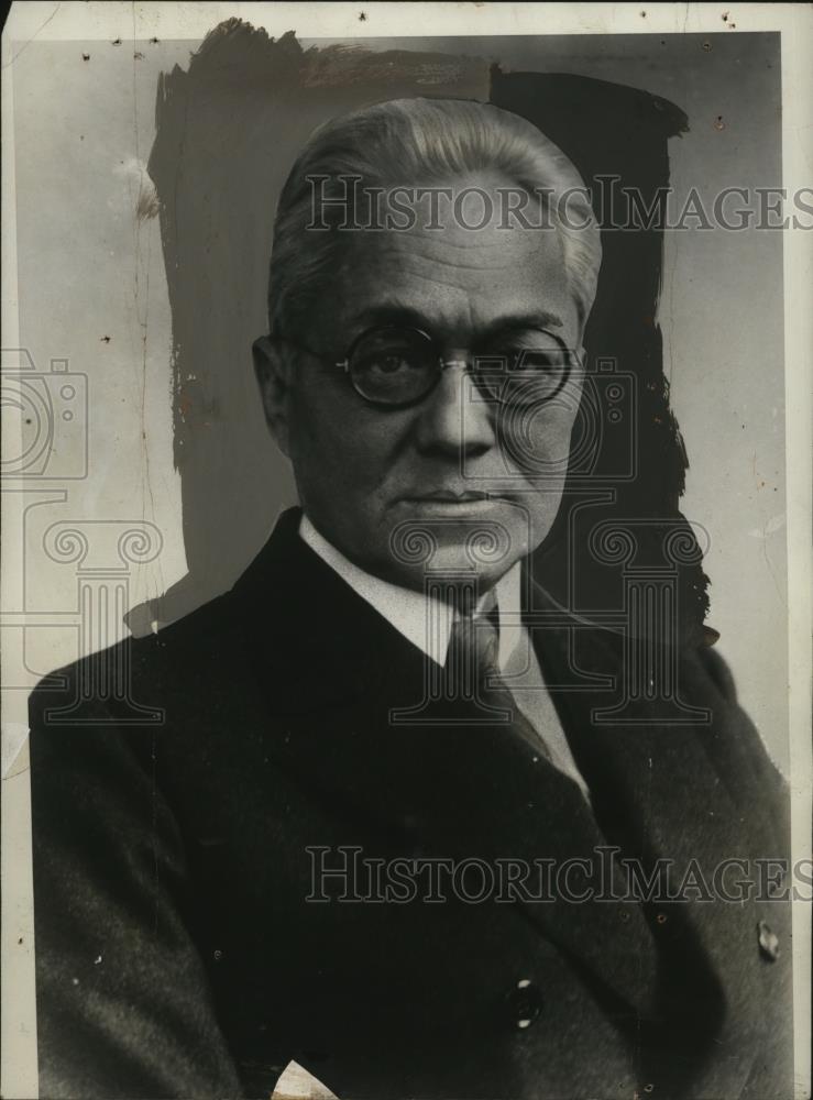 1927 Press Photo Henry M. Robinson, Representative World Economic Conference - Historic Images