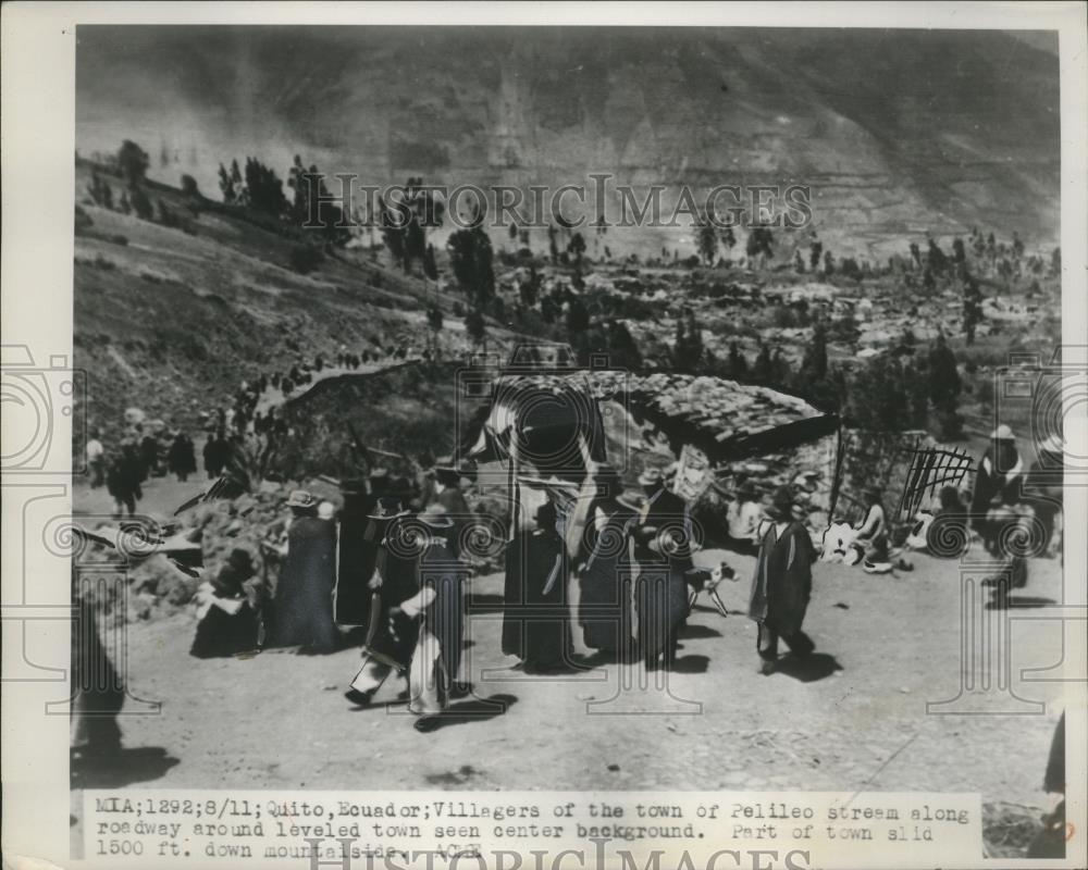 1949 Press Photo Pelileo, Quito, ecuador After Landslide - neo12020 - Historic Images