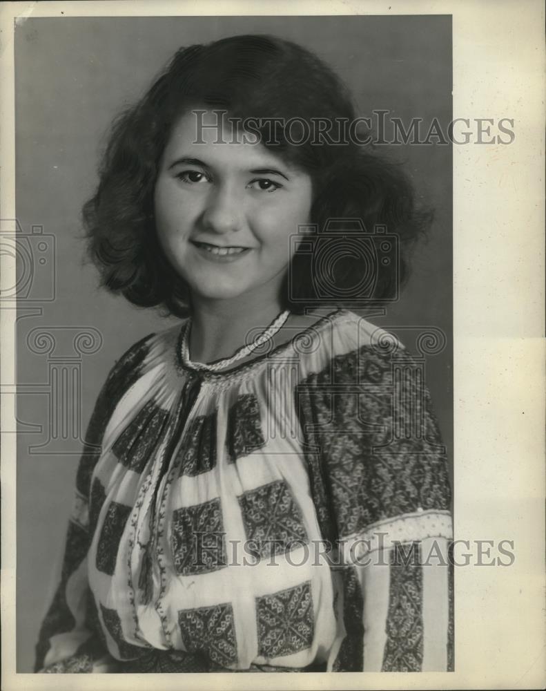 1929 Press Photo Constance Borza, Romanian Woman - neo12651 - Historic Images