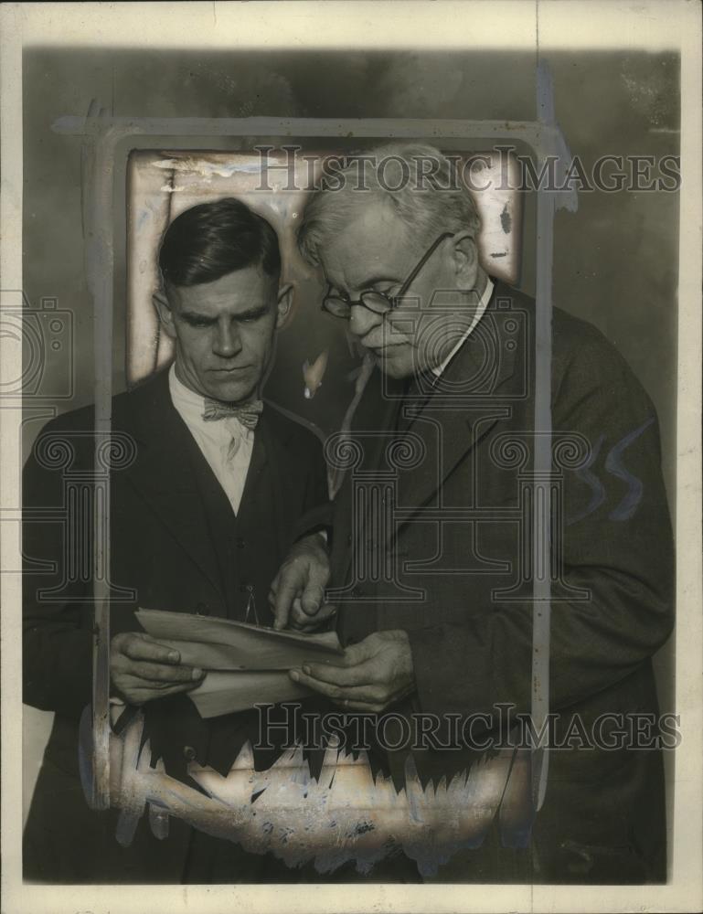 Press Photo C. H. Adams and Count Asher - neo13951 - Historic Images