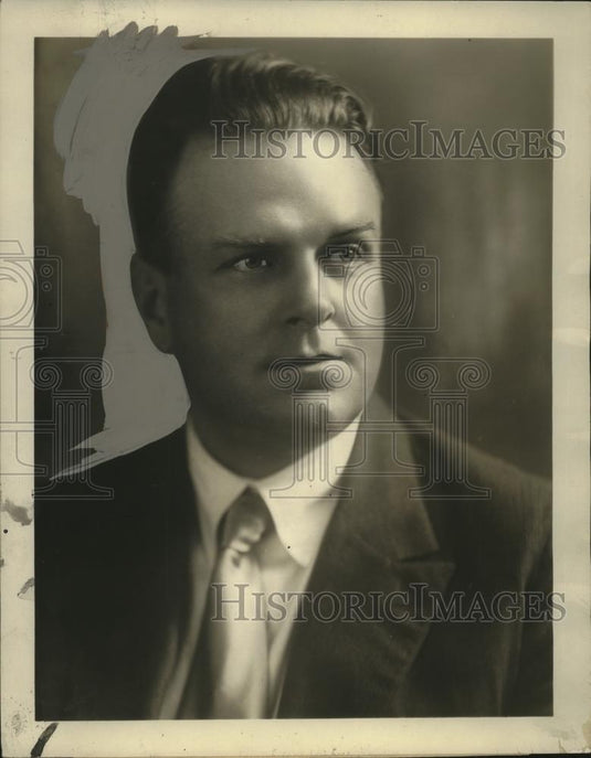 1929 Press Photo Ben Ames Williams Author of "Death of Scurvy Street" - Historic Images