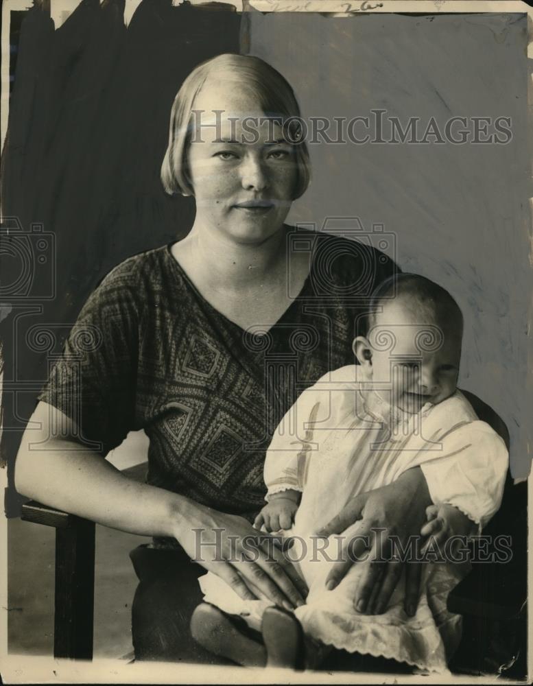 1925 Press Photo Mrs. Theodore Haimson and Son - neo15901 - Historic Images