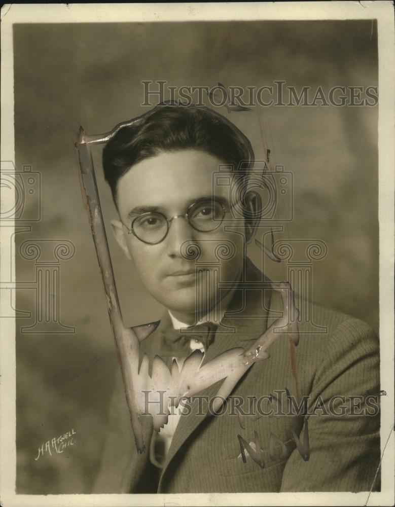 1924 Press Photo Harry Miller  chief of On the Book Trail of WRS radio - Historic Images