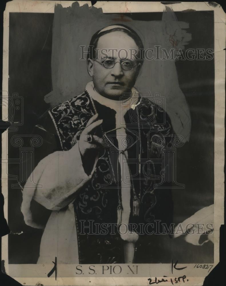 1922 Press Photo Pope Pius XI - neo17577 - Historic Images