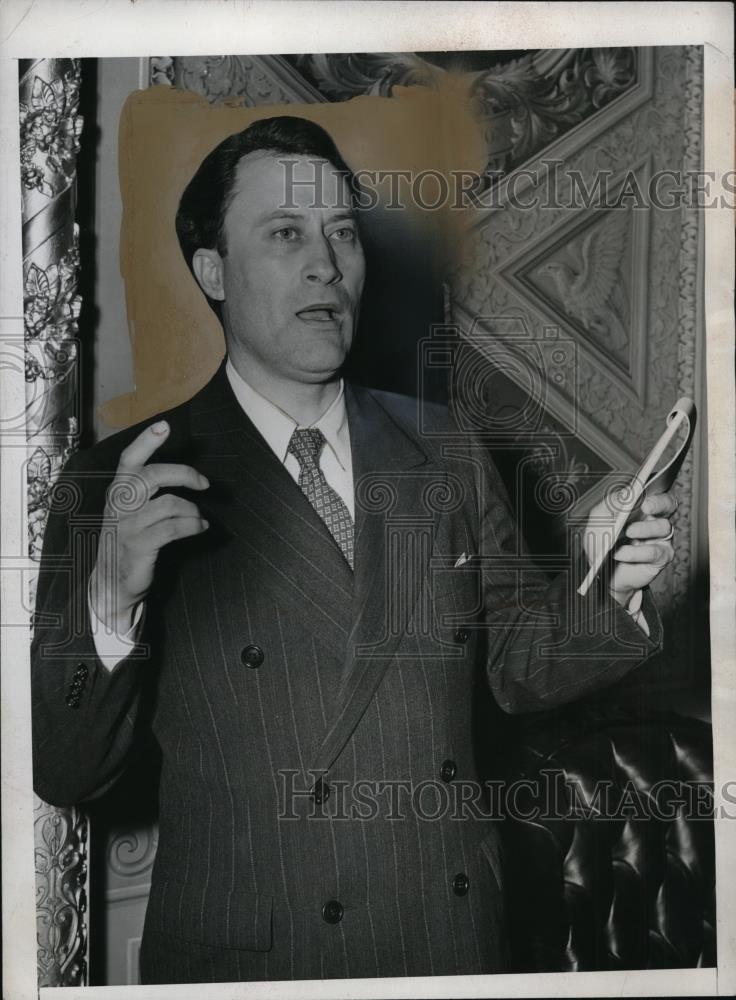 1947 Press Photo Sen Glen H Taylor of Idaho Received Bad Comments from Sen Bilbo - Historic Images