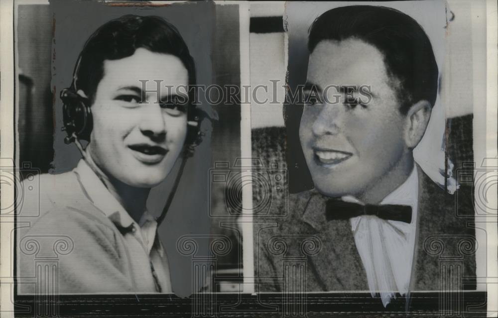 1960 Press Photo Ham Radio Operators Perry Klein &amp; Rafael Soifer Make Contact - Historic Images