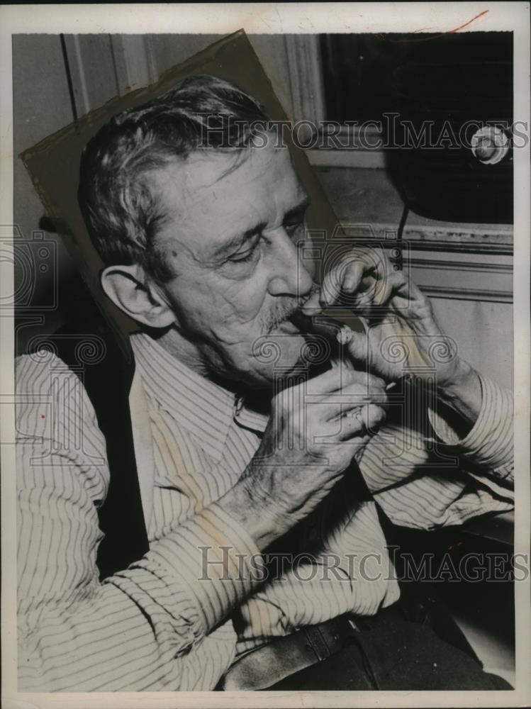 1945 Press Photo vivl War Vet H. Ellsworth Bennett, 104 Years Old, Philadelphia - Historic Images