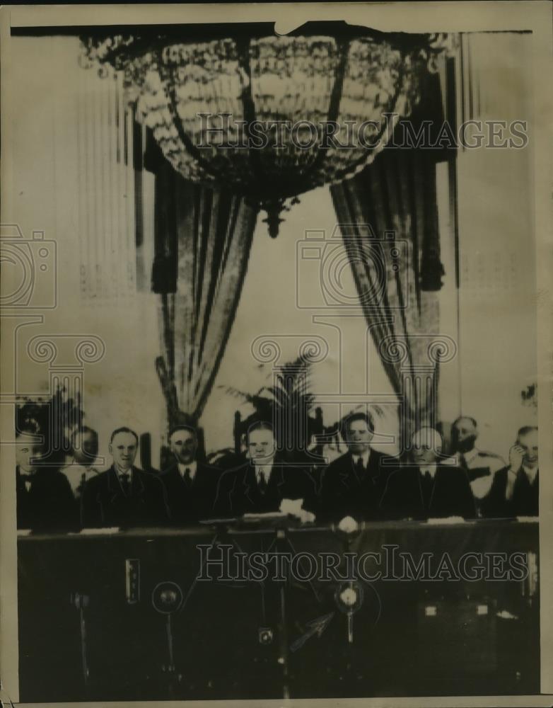 1929 Press Photo Kellogg-Briand Pact Proclaimed in East Room of White House - Historic Images