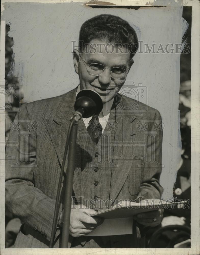1941 Press Photo A.L. De Maioribus at Italian Cultural Dedication - neo20371 - Historic Images
